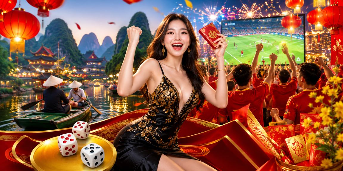 Xúc xắc tài xỉu tại Ninh Bình trong không khí đèn lồng buổi tối